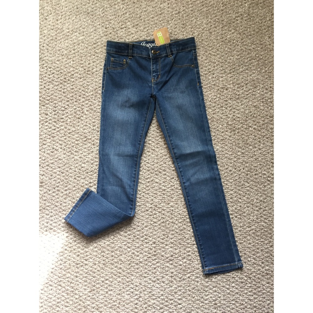 Crazy 8 Kids Girls Size 7 Blue‎ Denim Jeggings Stretch Skinny Jeans Pants